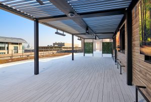 Camina pavers on a rooftop patio
