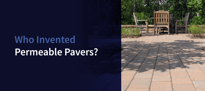 Who invented permeable pavers
