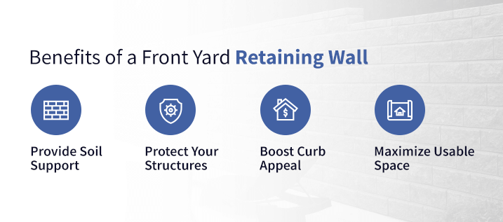Benefits of a Front Yard Retaining Wall