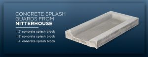 Concrete Splash Blocks Downspout Splash Guards Nitterhouse