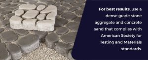 use stone and concrete sand