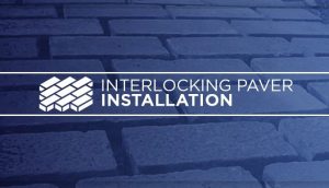 interlocking paver installation graphic