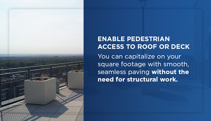 2. ENABLE PEDESTRIAN ACCESS TO ROOF OR DECK