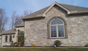 House made of chiseled limestone