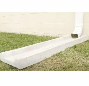 concrete splash gutter