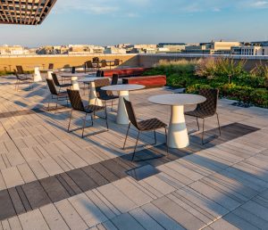 Camina paving stone on a patio deck