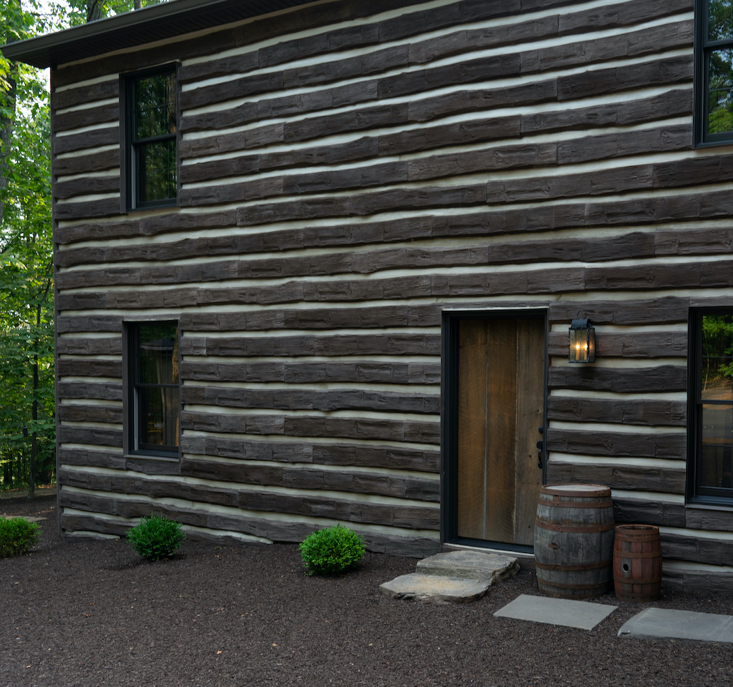 artificial log siding for homes