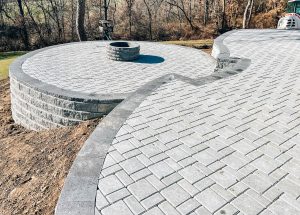 Outdoor patio of village pavers