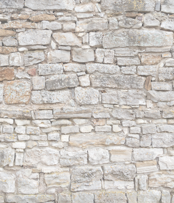 Wall made of veneer stone.