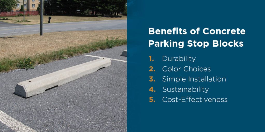 Benefits of Concrete Parking Stop Blocks
