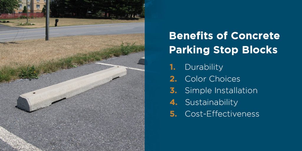 Benefits of Concrete Parking Stop Blocks