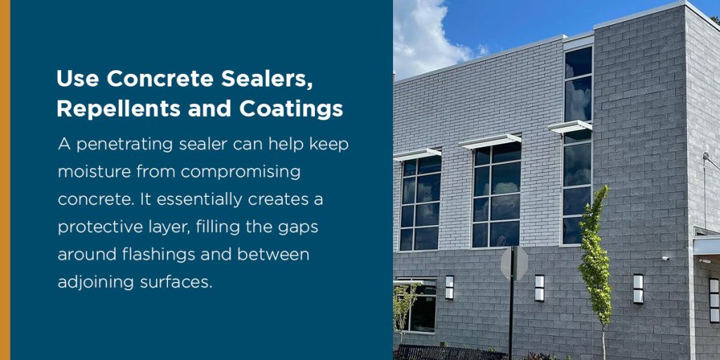 Use Concrete Sealers, Repellents and Coatings